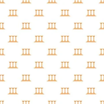 Pixel art ancient columns pattern for background Illustrazione stock