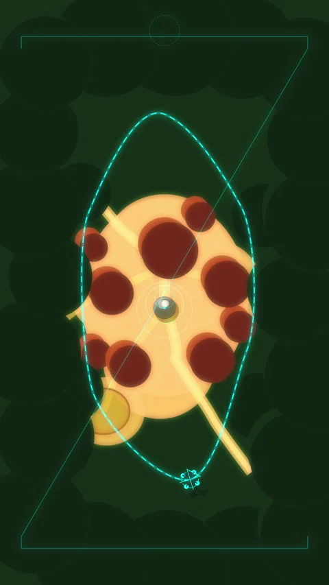 Pixel art animation loop featuring spaceship exploring alien planet orbit Stock Footage 346739411