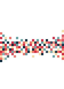 Pixel art background Stock Illustration