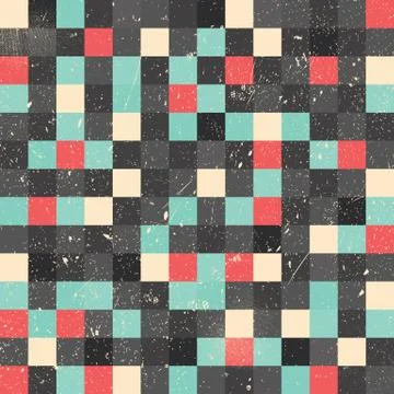 Pixel art background Stock Illustration
