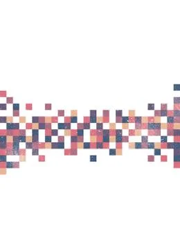 Pixel art background Stock Illustration