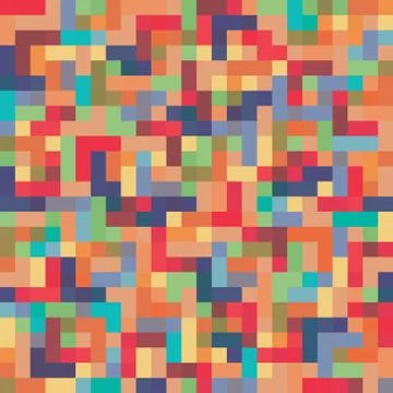 Pixel art background Stock Illustration