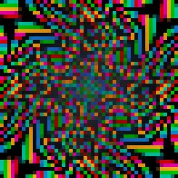 Pixel art background. Vector illustration Stock Illustration