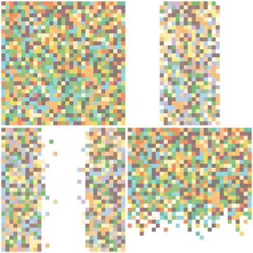 Pixel Art Backgrounds Stock Illustration