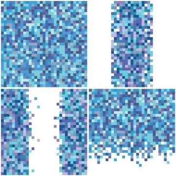 Pixel Art Backgrounds Stock Illustration
