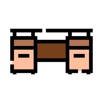 Pixel art bongo drums musical instrument rhythm Stockillustratie