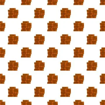 Pixel art brick pattern forming a digital background Illustrazione stock