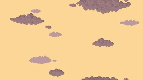 Pixel Art Cloud Vertical Loop Stock Footage 329240414