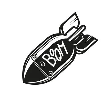 Pixel art comic explosion boom, vector illustration Stock Illustration