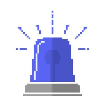 Pixel art design of the Flasher or Siren. Vector illustration. Stock Illustration