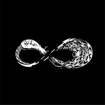 Pixel art design of the infinity logo vector illustration. イラスト素材