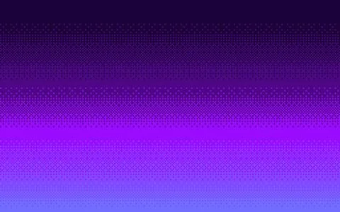 Pixel art Dithering gradient color. Stock Illustration