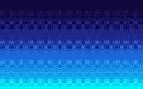 Pixel art Dithering gradient color. Stock Illustration