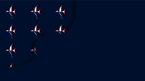 Pixel art fighter jet sprite sheet animation frames on dark background for .. イラスト素材