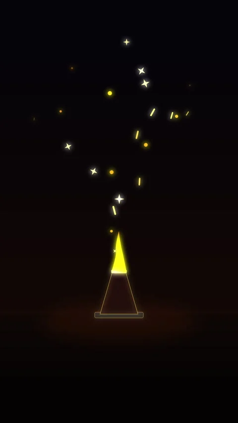 Pixel art fireworks sparkler loop animation glowing sparks darkness Stock Footage 346648575