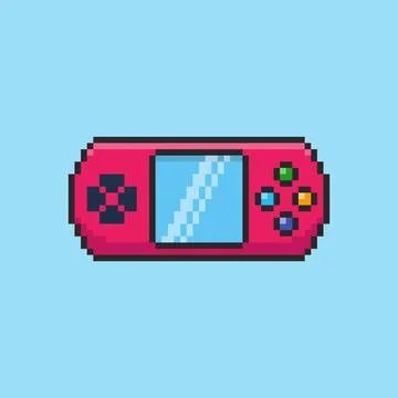 Pixel art Game Console game asset design Stock Illustration