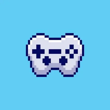 Pixel art Game Controller game asset design Illustrazione stock