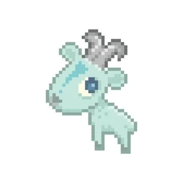 Pixel art goat イラスト素材