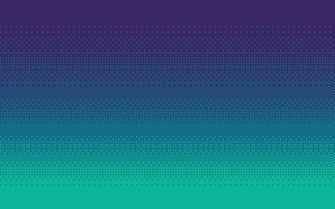 Pixel art gradient color. Dithering vector background. Stock Illustration