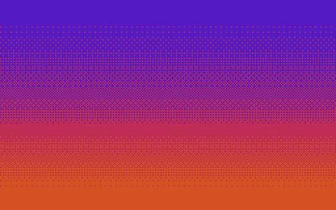 Pixel art gradient color. Dithering vector background. 스톡 일러스트
