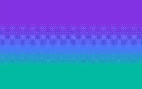 Pixel art gradient color. Dithering vector background. Stock Illustration