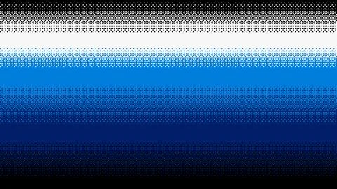 Pixel art gradient from dark blue to white color. Seamless vector background Illustrazione stock