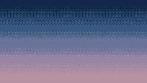 Pixel art gradient dithering background. Evening or sunset sky seamless pat.. Ilustración de archivo