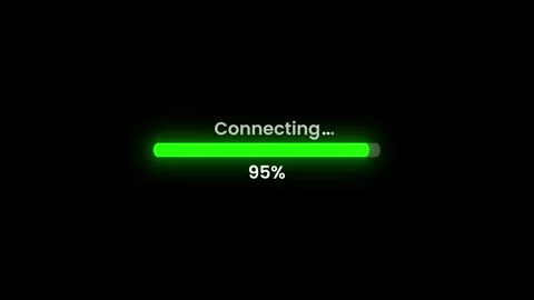 Pixel Art Green Loading Bar Animation 100 Percent Complete Black Screen 4K Stockbeeldmateriaal 340847938