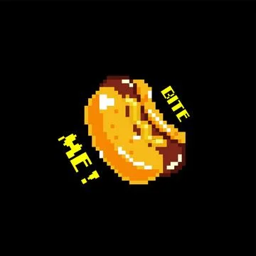 Pixel Art Of Hot Dog Vector Illustration Cartoon Design Stock Illustration