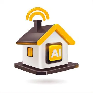This is a pixel art illustration featuring a charming house that has a bright Stock-Illustration