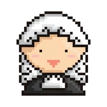 Pixel art judge Stock Illustration