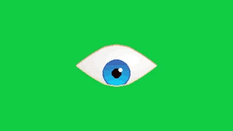 Pixel art looping animation of eye movin... | Stock Video | Pond5