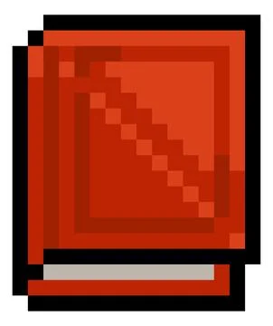 Pixel Art Magic Spell Book Video Game Item Icon イラスト素材