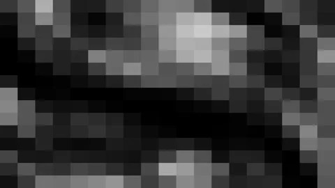 Pixel art mosaic abstract dark grey background, swirl twirl motion gradient, Video stock 297947756