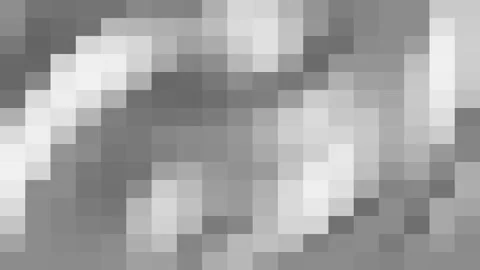 Pixel art mosaic grey and white background, abstract gradient swirl twirl Stock-Footage 297945950