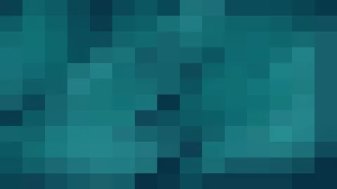 Pixel art mosaic teil background, green turquoise swirl twirl abstract gradient Video stock 297956040