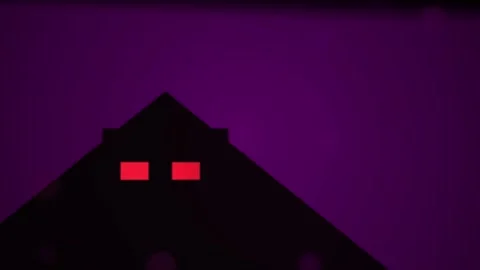 Pixel Art of Mysterious Black Triangle. Stock Footage 333928075