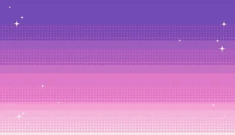 Pixel art night sky with starry sparkles. Stock Illustration