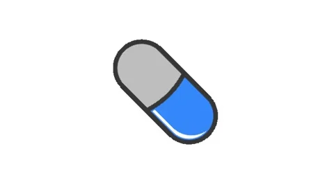 Pixel Art Pill Medicine Capsule Animation Stock Footage 318065853