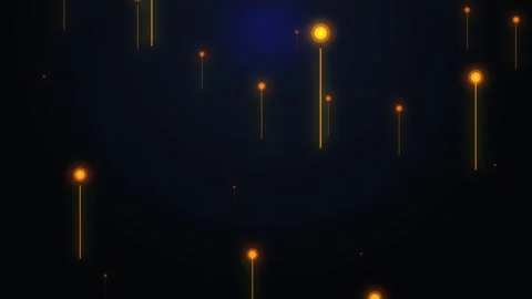 Pixel art rising sparks animation glowing retro night motion graphic Stock Footage 346739792