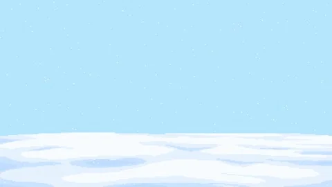 Pixel Art Snowfall Loop Background Stock Footage 320875184