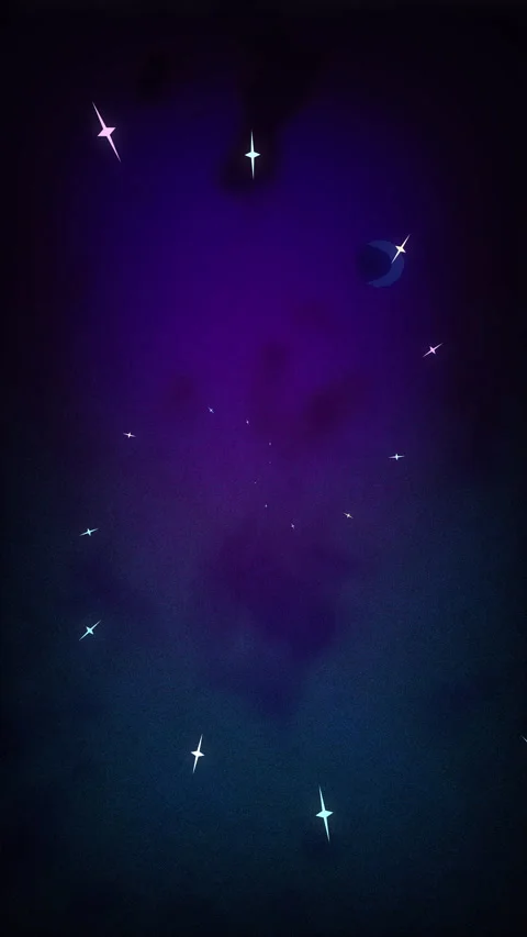 Pixel art space loop, starry night sky, galaxy animation Stock Footage 346644517