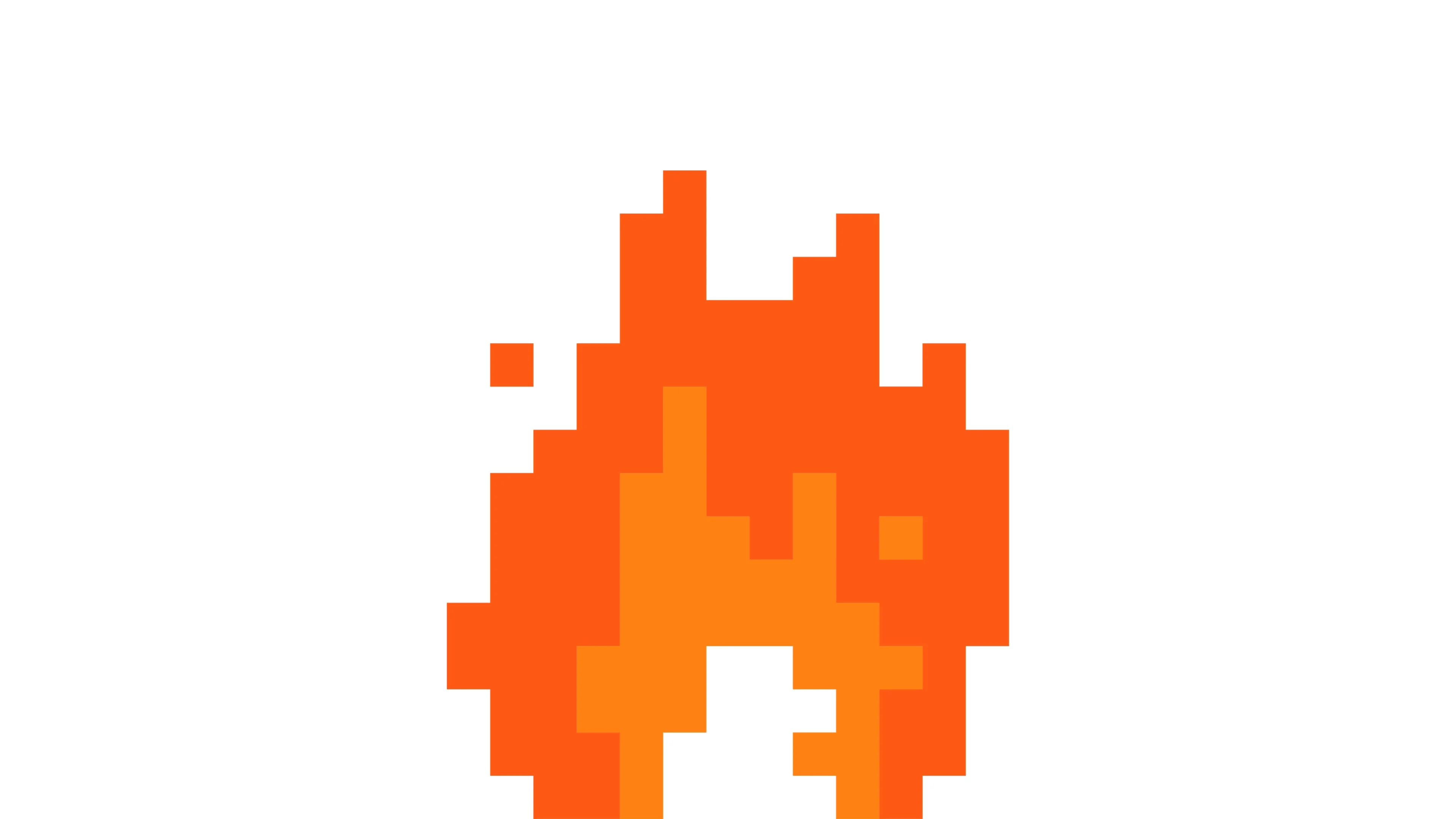 Pixel Art Style Fire 4K Animation. | Stock Video | Pond5