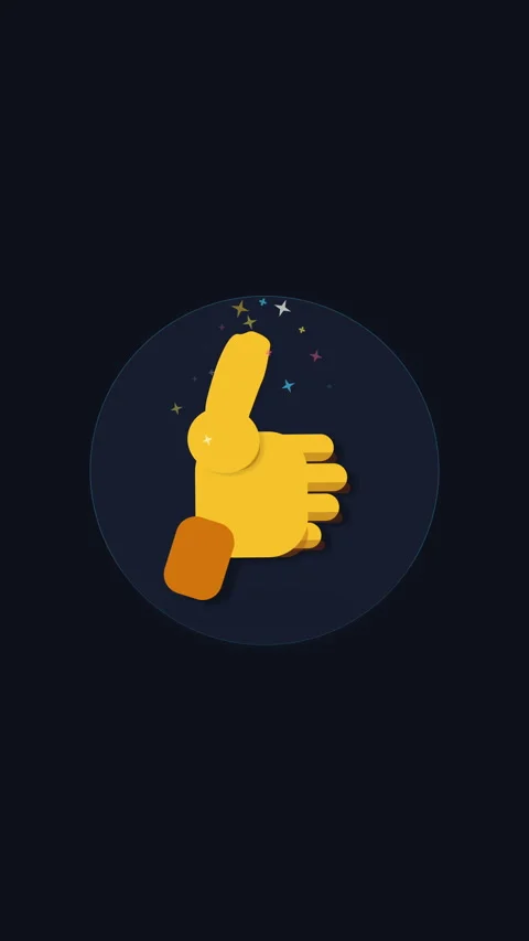 Pixel art thumbs up animation loop with colorful confetti Stock Footage 346645774