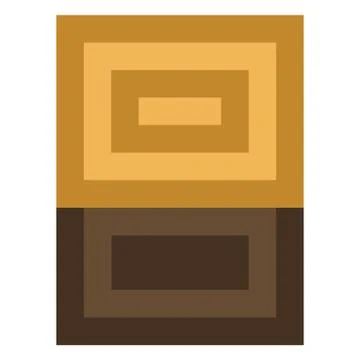 Pixel art tree stump Stock-Illustration