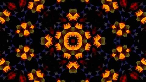 Pixel Art Triangular Background Loop Dark Bold Red Orange Stock Footage 144121507