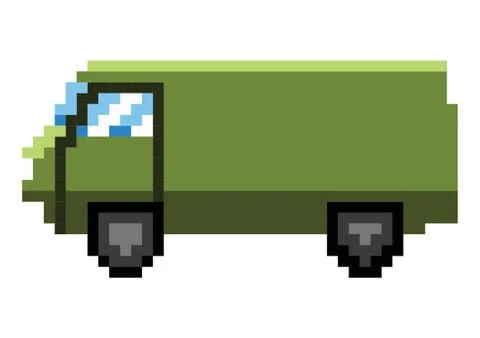 Pixel art van Stock Illustration