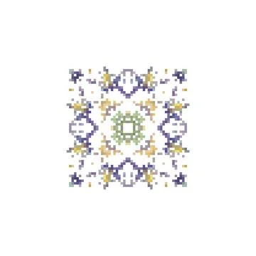 Pixel art vector illustration. Pixel art design element. Pixel art pattern. 스톡 일러스트