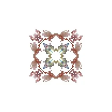 Pixel art vector illustration. Pixel art design element. Pixel art pattern. 스톡 일러스트