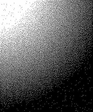 Pixel art,black and white gradient Stock Illustration